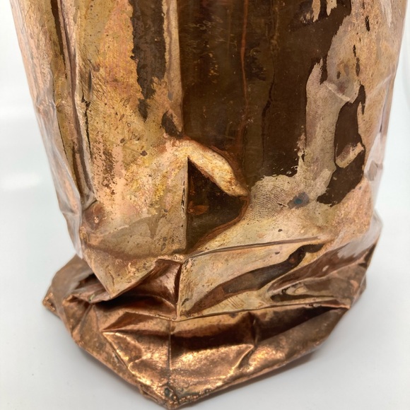 RARE California Bronze Paper Bag Sculpture - Picture 9 of 9